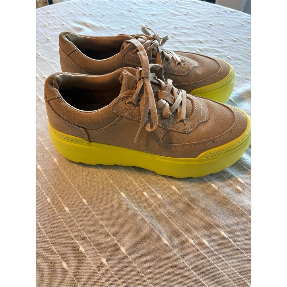 UGG MARIN MEGA LACE PLATFORM SAND / PEARFECT SHOES US 8.5 - Picture 2 of 9